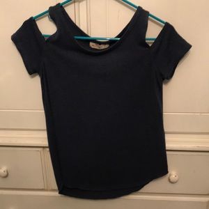 Hollister cut out t shirt